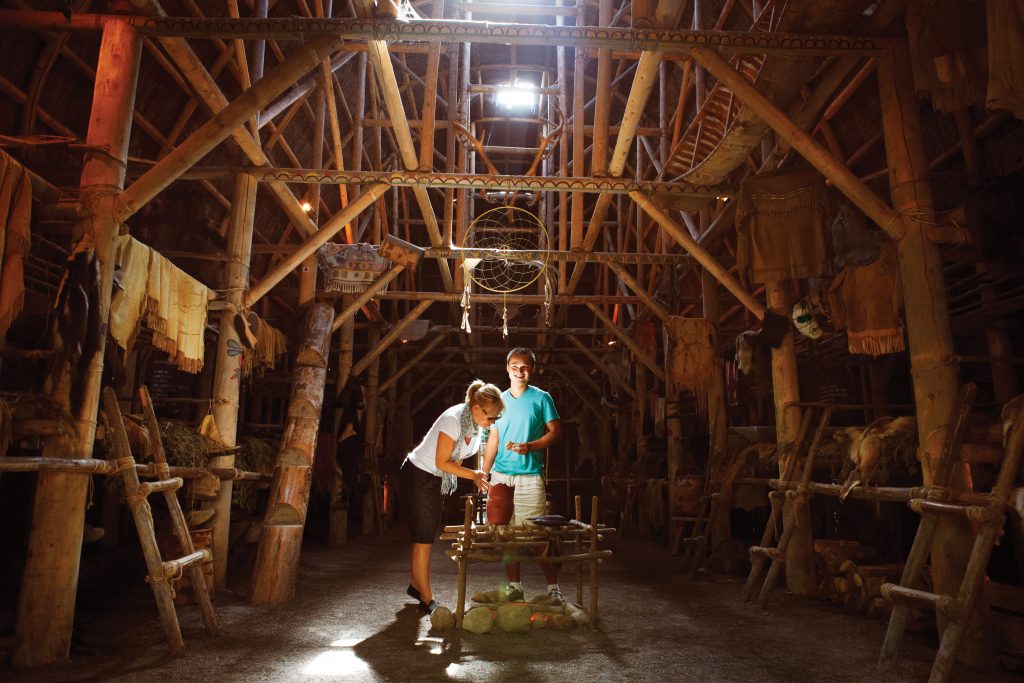 Huron-Wendat lodge In Quebec, Canada