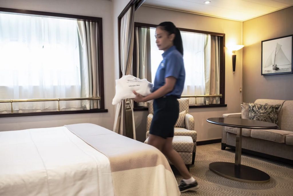 housekeeping on Windstar Cruises