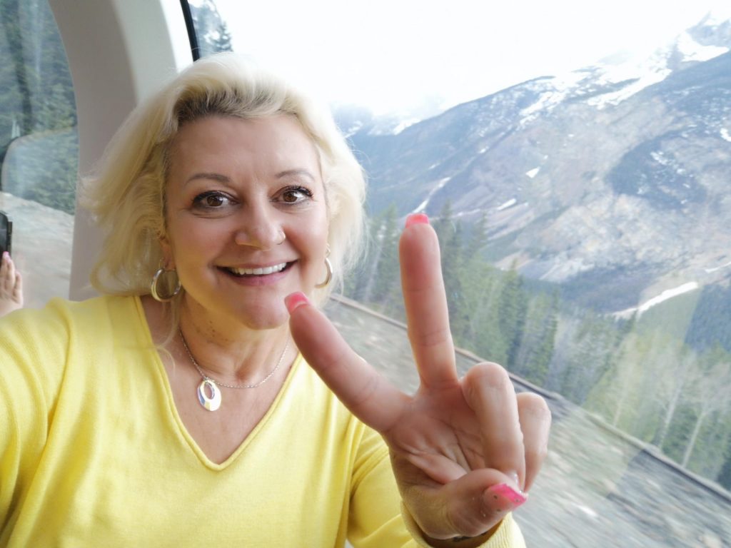 Woman on Rocky Mountaineer