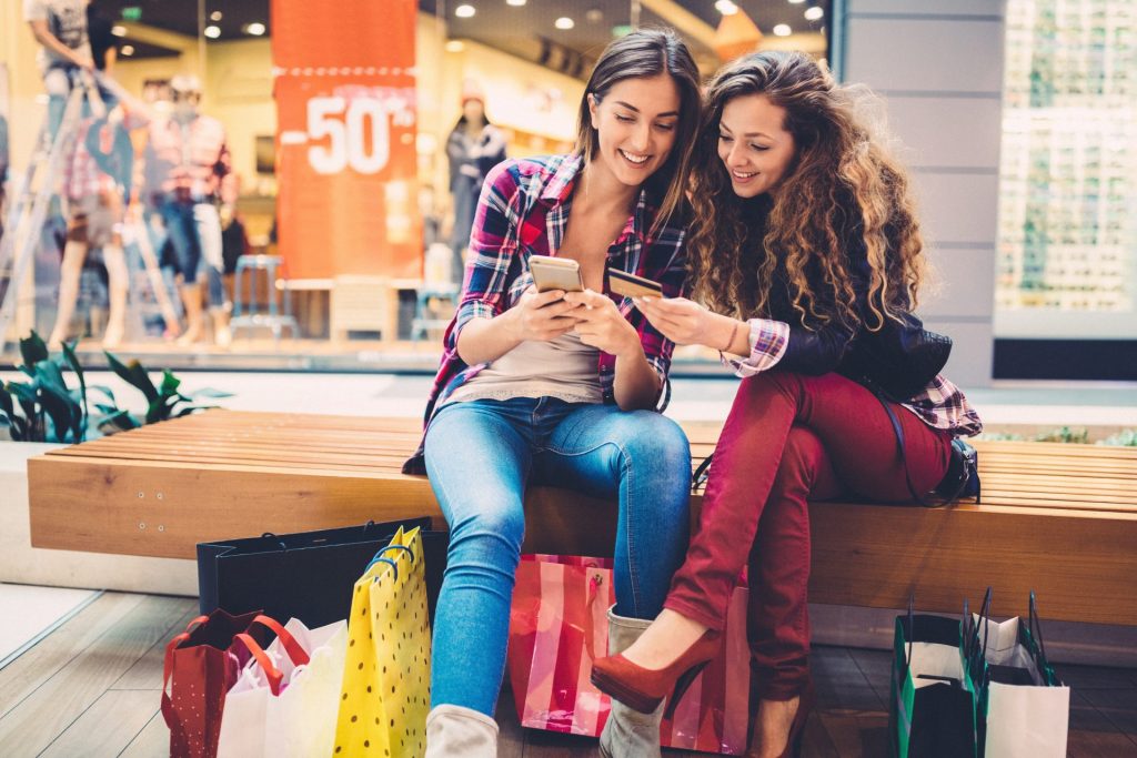 women shopping