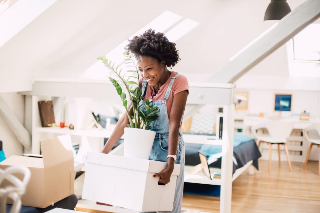 woman moving