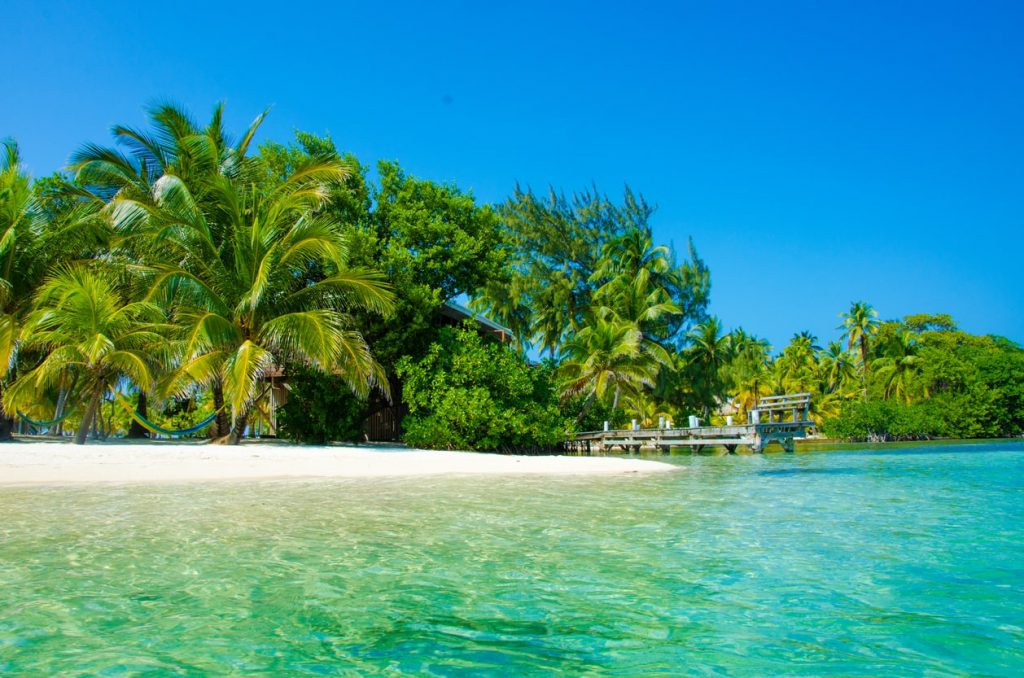 white sand beaches in Belize