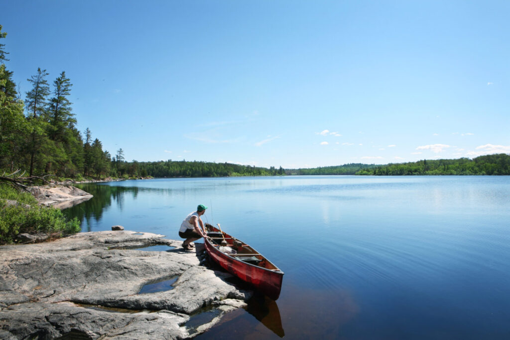 Going Fishing on a Wilderness Lake