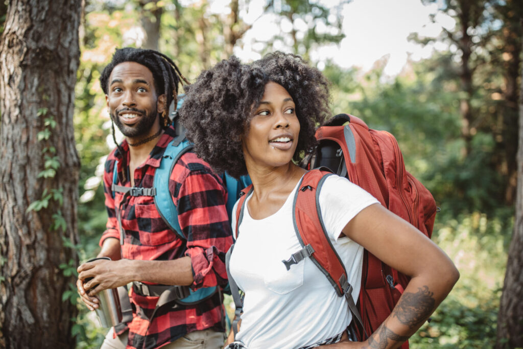 couple going for a hike