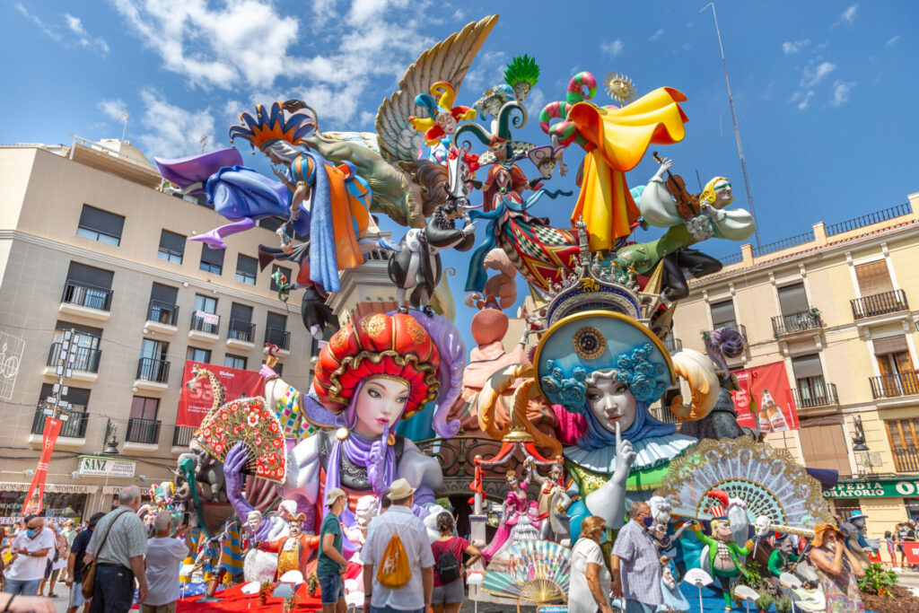 Las fallas. Valencia, Spain.