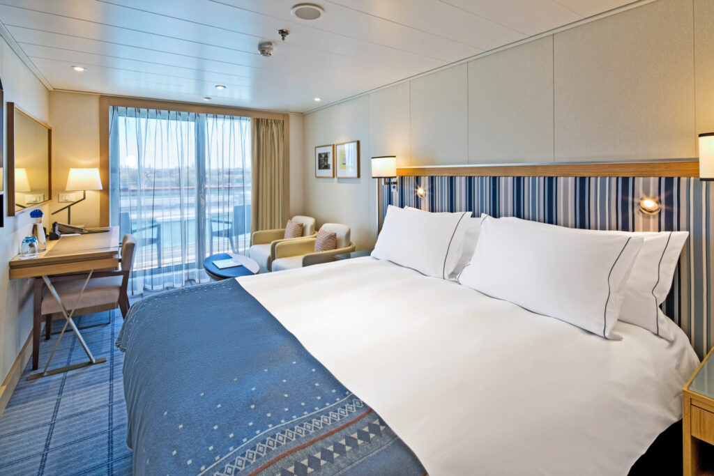 The Deluxe Veranda Stateroom aboard the Viking Star