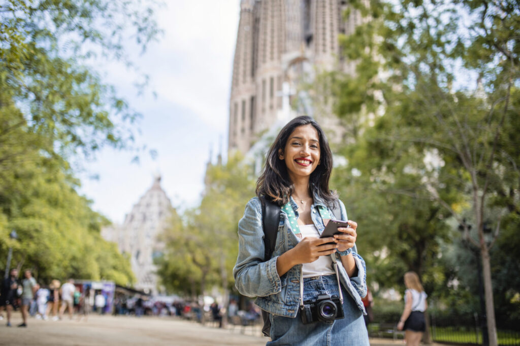 Female Tourist in Barcelona