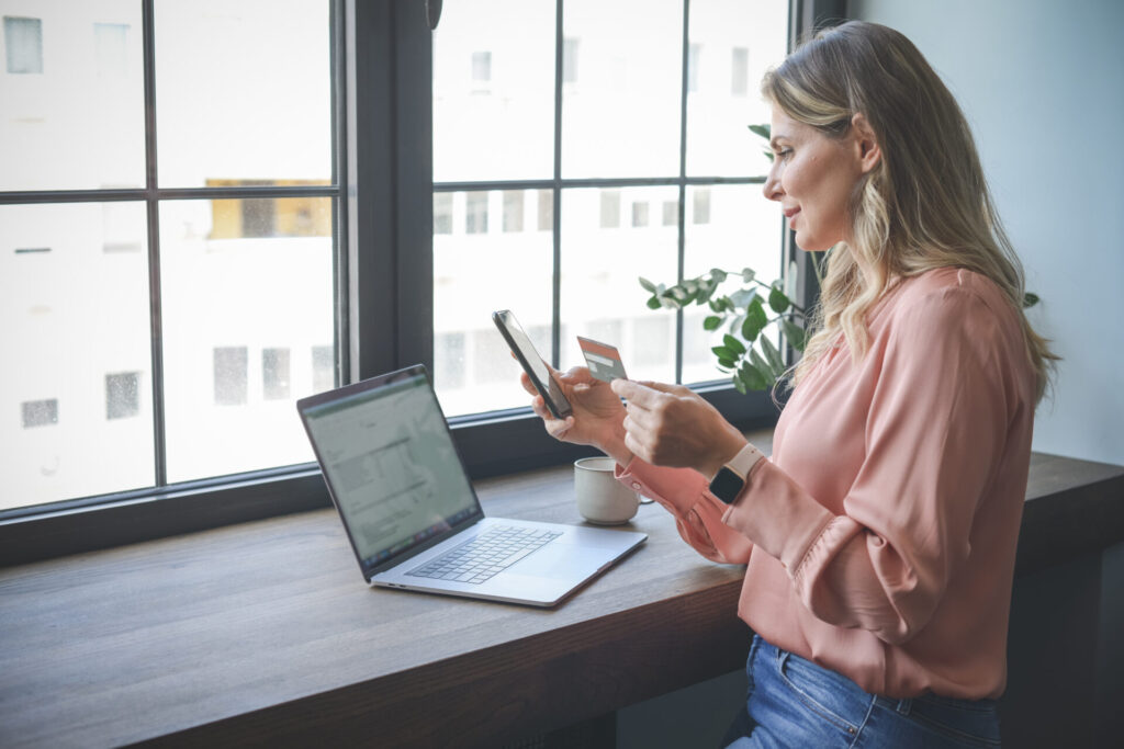 woman working in the office