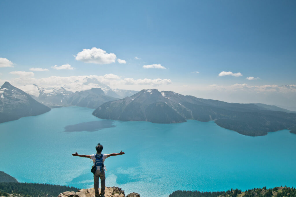 Idyllic landscape of Garibaldi lakes