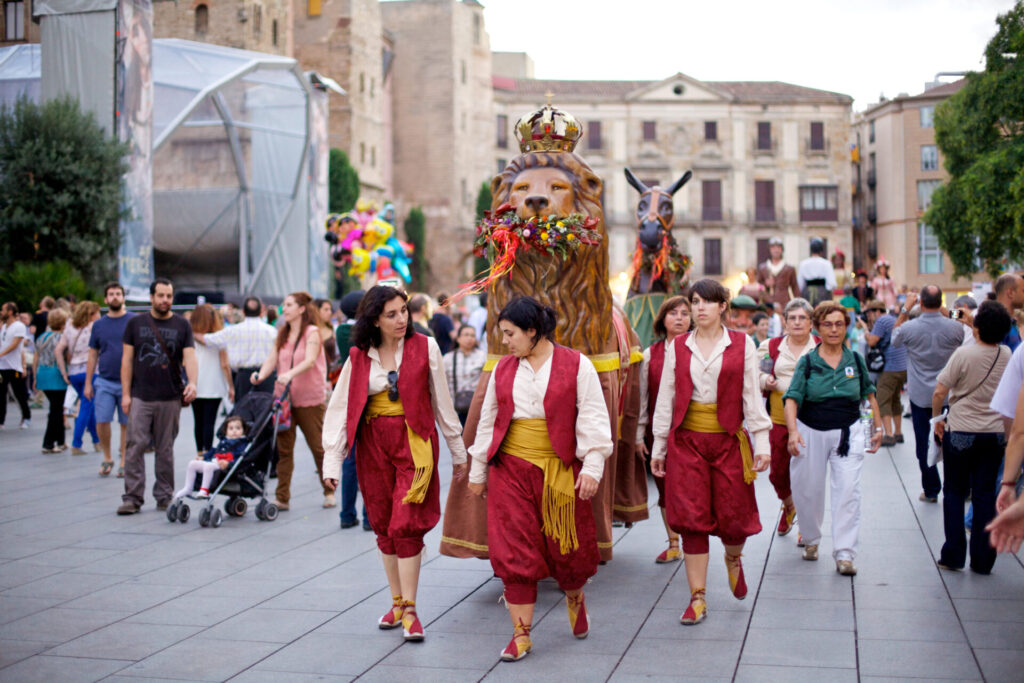 Giants Parade in Barcelona, La Merce Festival