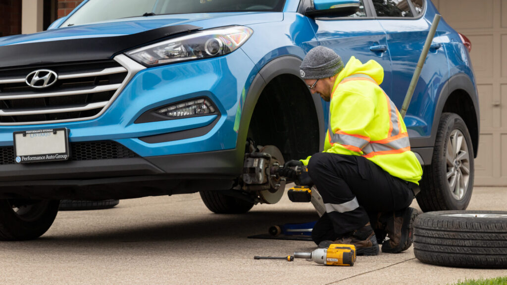 CAA Mobile tire change