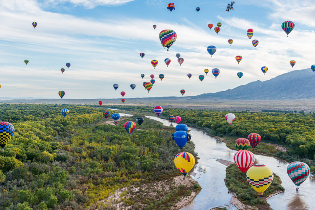 Balloon Flight at the Albuquerque International Balloon Fiesta