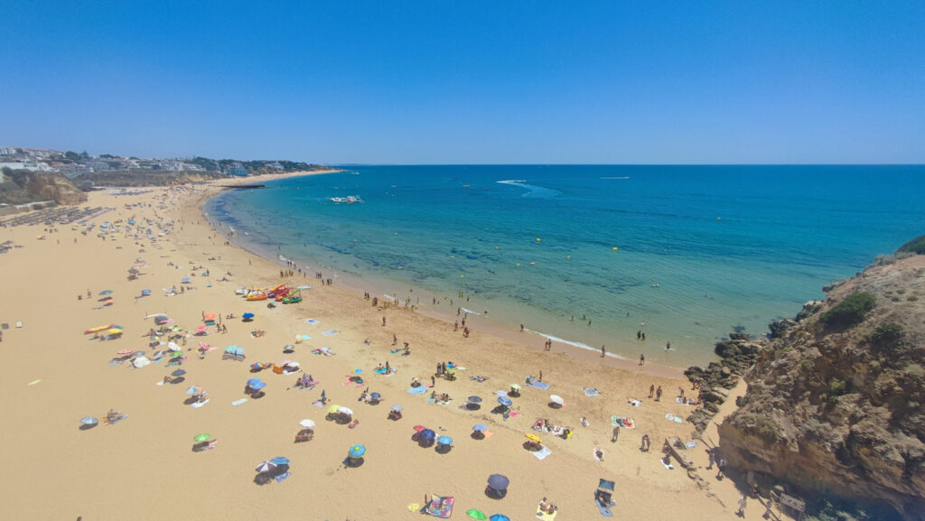 Fisherman`s beach in Albufeira, Portugal