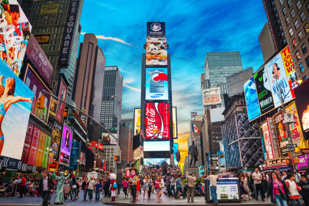 Times square in New York City