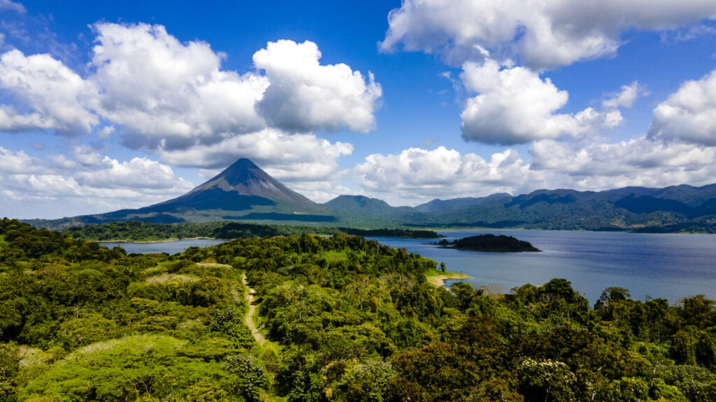 Arenal Volcano and Arenal Lake, Costa Rica