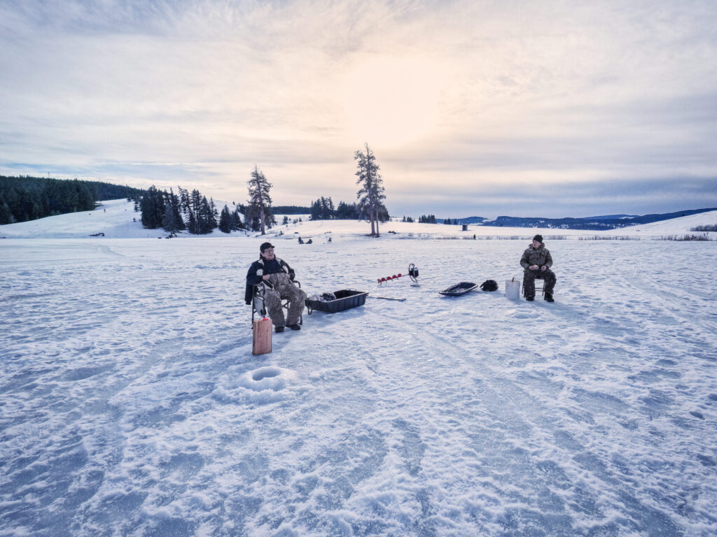 ice fishing