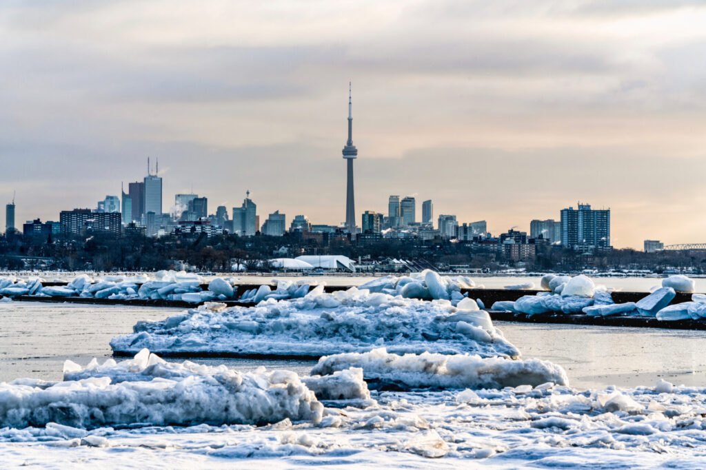 CN Tower in the winter