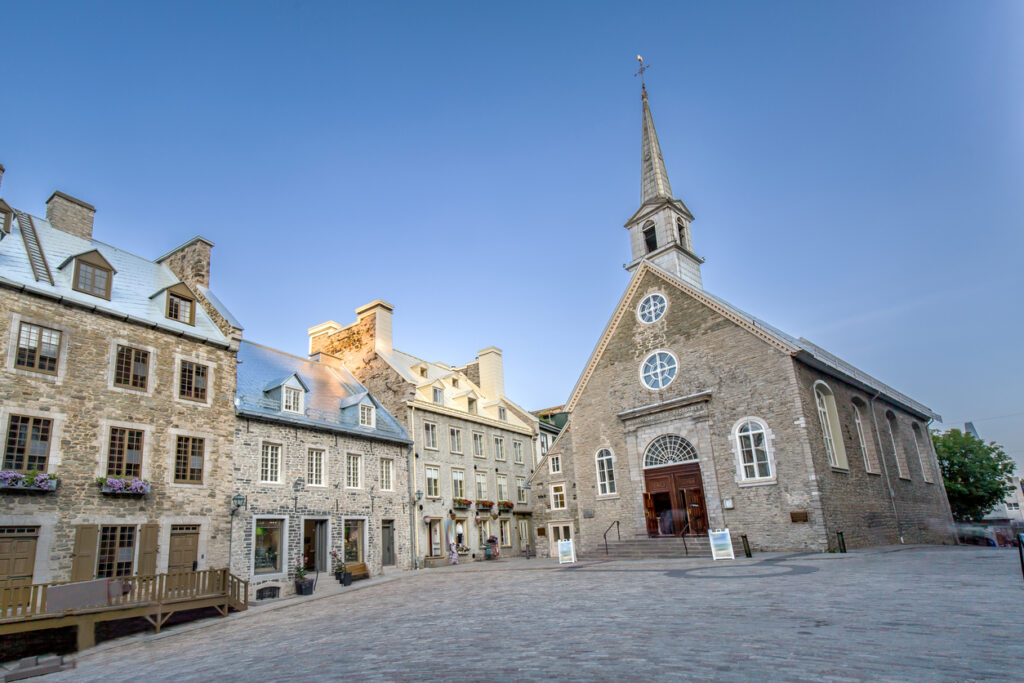 Notre-Dame-des-Victoires Church in Quebec