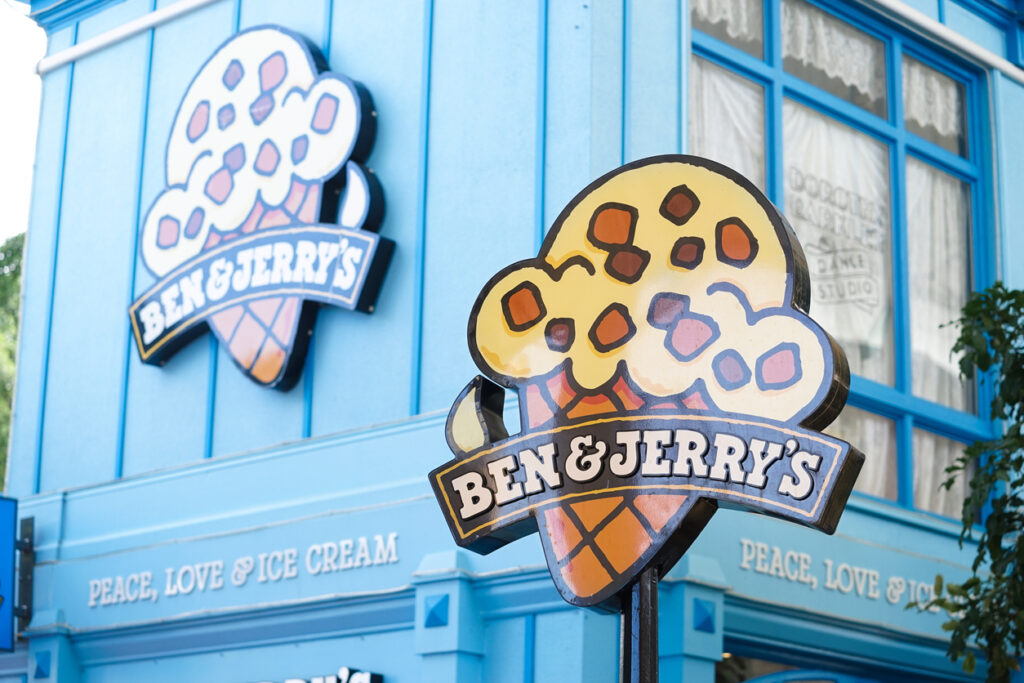 Ben & Jerry's ice cream shop