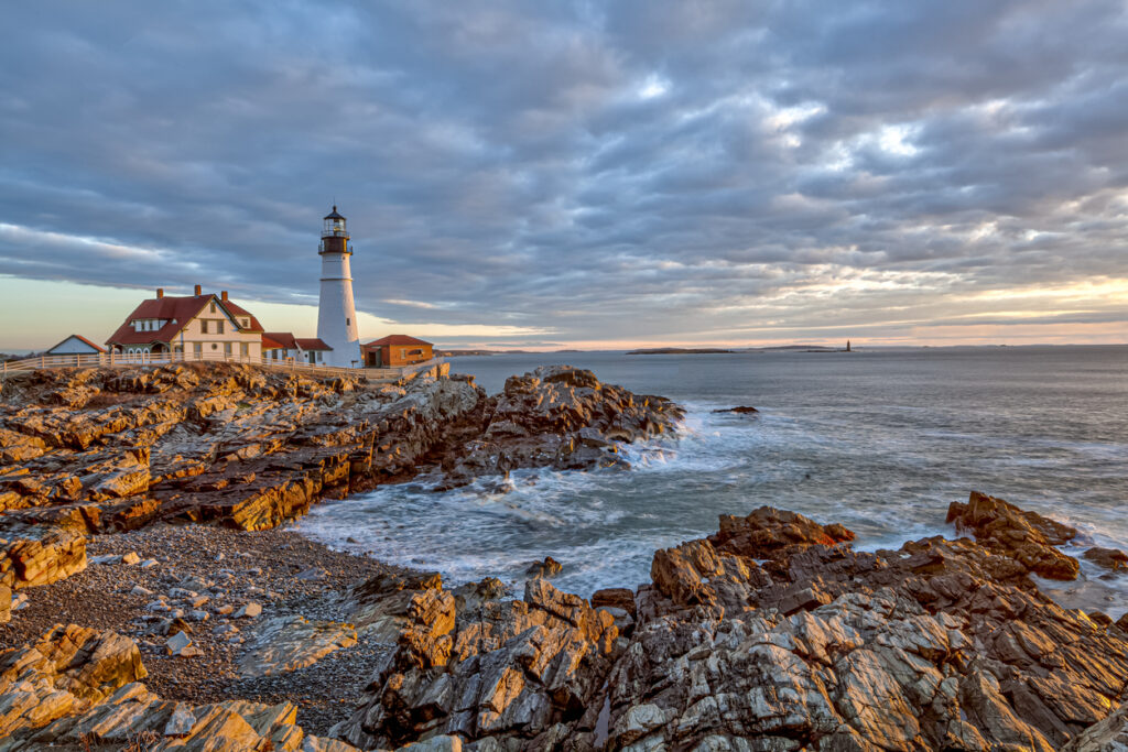 Portland Head Light is a historic lighthouse in Cape Elizabeth, Maine.