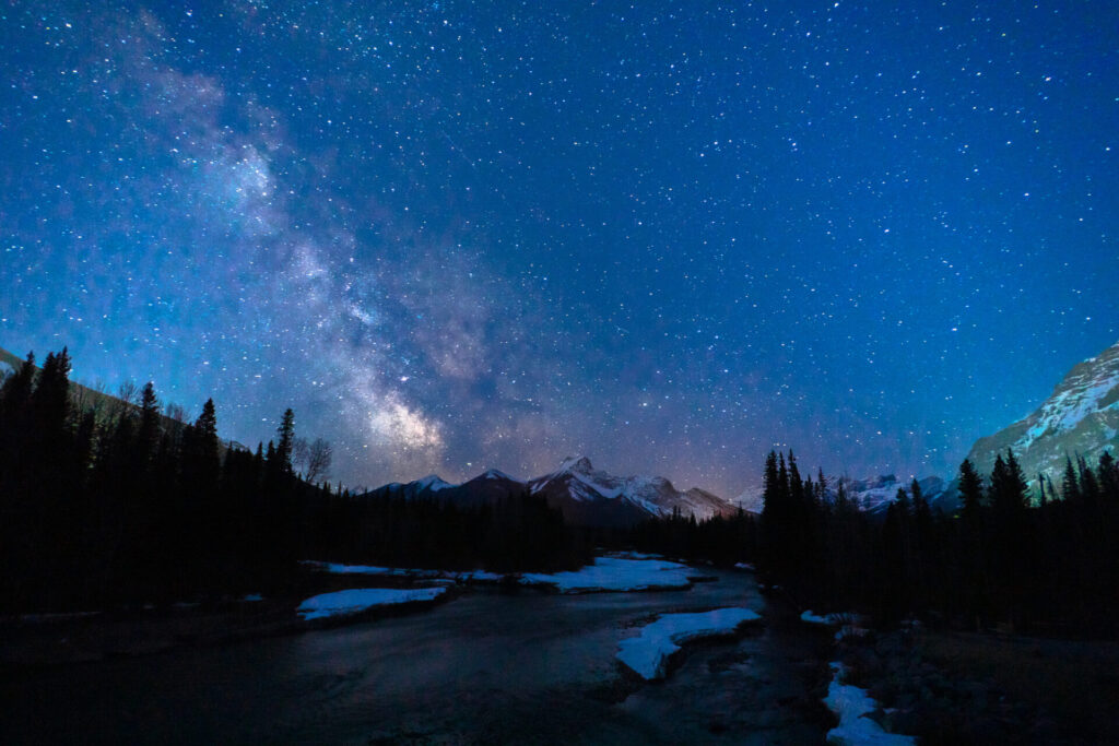 A mesmerizing view of the Milky Way seen over Alberta, Canada