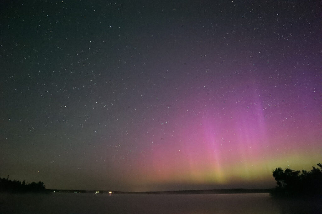 Aurora Borealis at Nutimik Lake, Manitoba, Canada